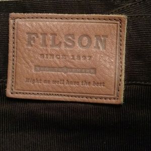 FILSON CORDUROY PANTS BROWN 46X35
